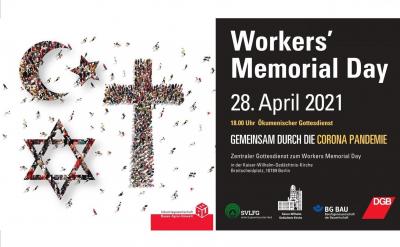 Workers Memorial Day 28. April 2021 Workers Memorial Day 28. April 2021