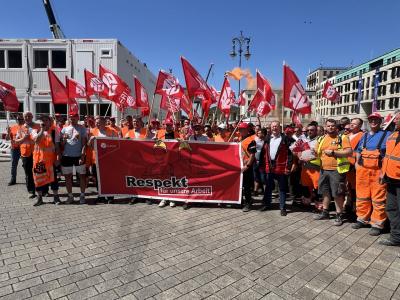 IG BAU Berliner Streik IG BAU Berliner Streik