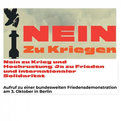 Nein zu Kriegen